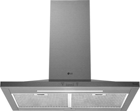 LG - 36" Convertible Range Hood with WiFi - Stainless Steel