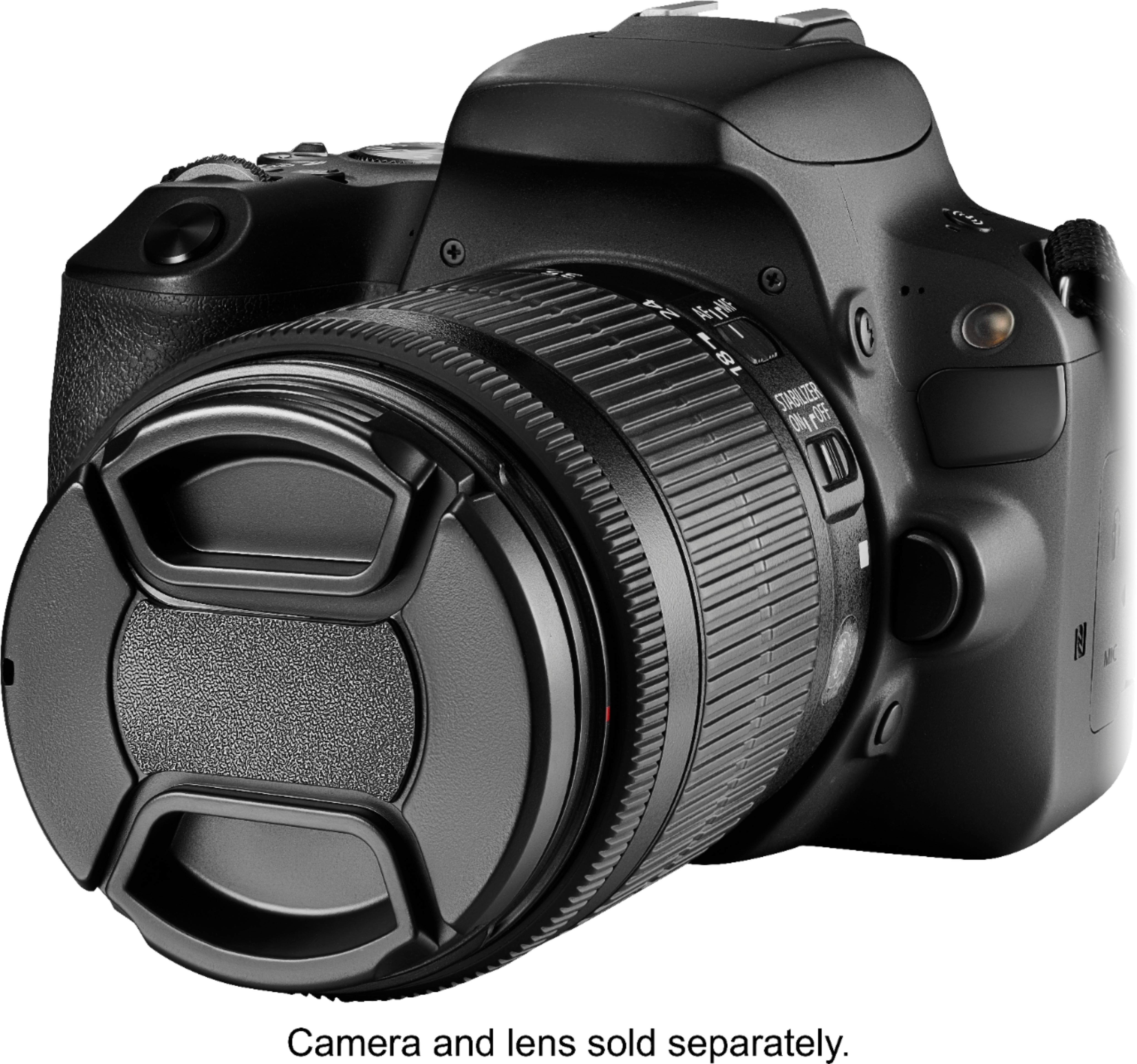 Left View: Platinum™ - 58mm Lens Cap - Black