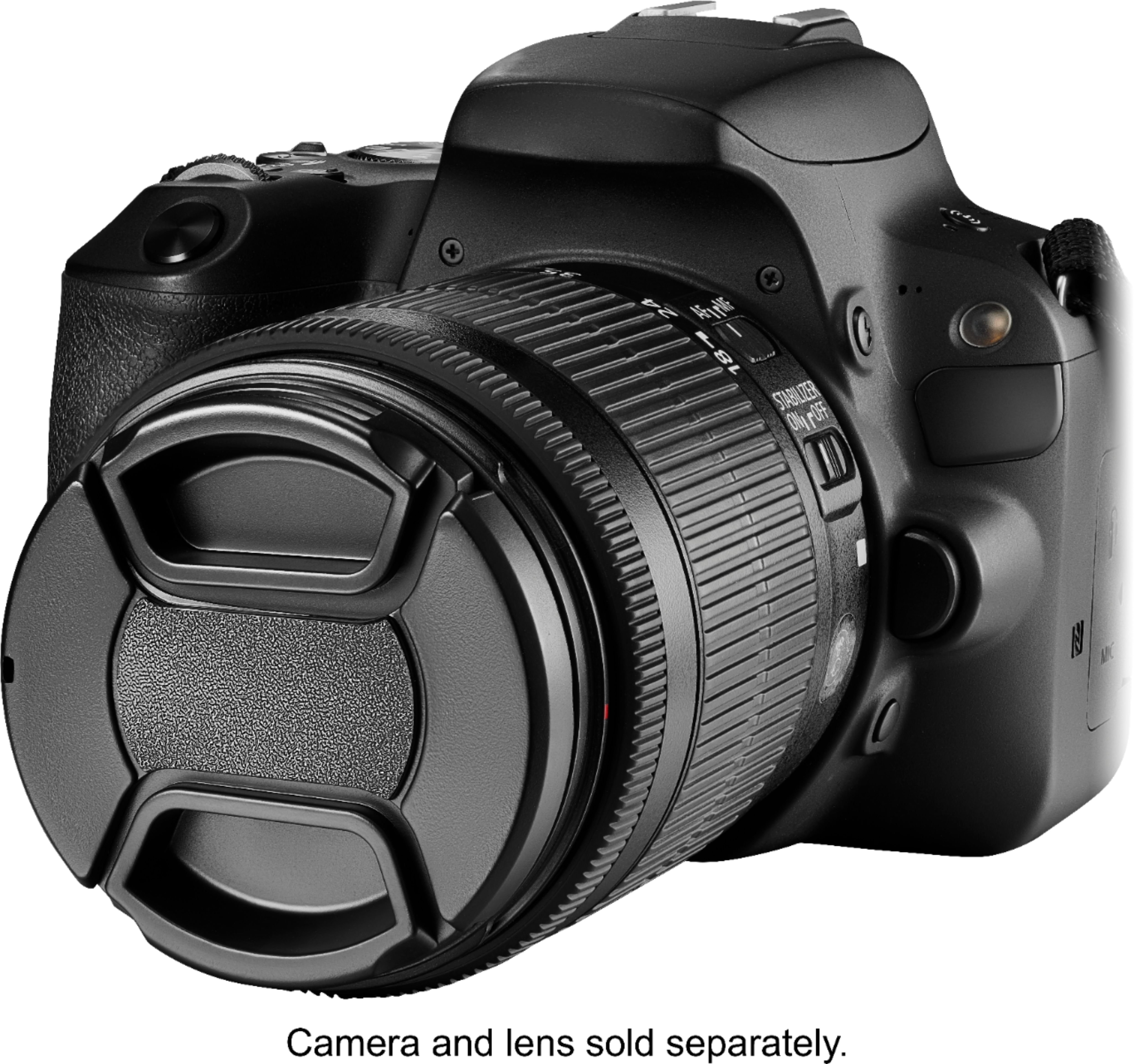 Left View: Platinum™ - 55mm Lens Cap - Black