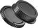 Angle. Platinum™ - Body/Rear Lens Cap for Canon - Black.