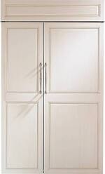 Monogram - 29.5 Cu. Ft. Side-by-Side Built-In Refrigerator - Custom Panel Ready - Front_Standard