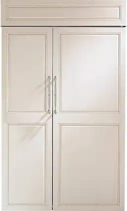 Monogram - 29.5 Cu. Ft. Side-by-Side Built-In Smart Refrigerator with Advanced Temperature Management System - Custom Panel Ready