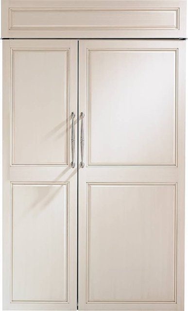 Monogram – 29.5 Cu. Ft. Side-by-Side Built-In Refrigerator – Custom Panel Ready