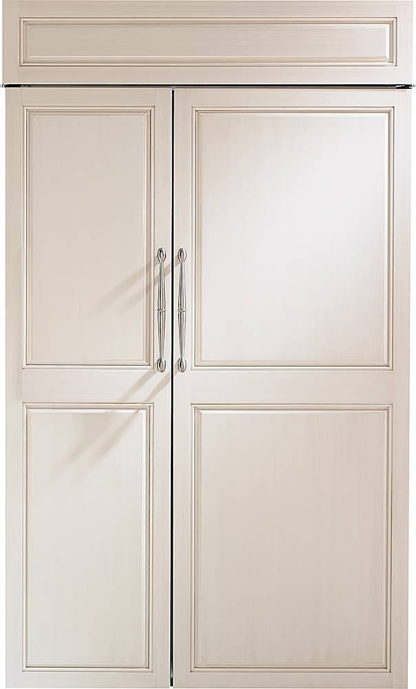 Monogram 29.5 Cu. Ft. Side by Side Built In Refrigerator Custom Panel