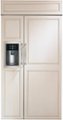 Front Zoom. Monogram - 24.4 Cu. Ft. Side-by-Side Built-In Smart Refrigerator with Dispenser - Custom Panel Ready.