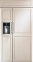 Monogram - 24.4 Cu. Ft. Side-by-Side Built-In Smart Refrigerator with Dispenser - Custom Panel Ready - Front_Zoom