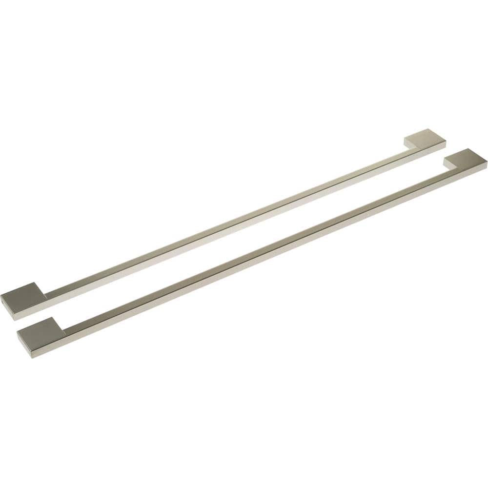 Minimalist Handle Kit for Select Monogram Bottom-Freezer Refrigerators - Silver - Front_Zoom