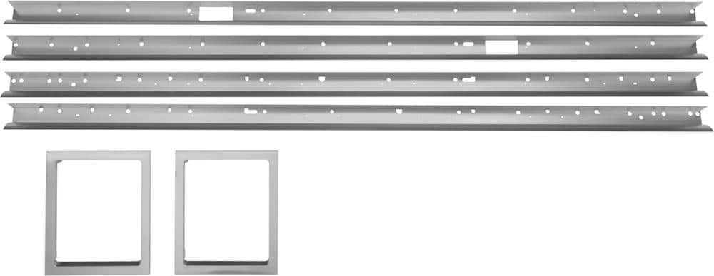 Front. Monogram - Flush Inset Installation Kit - Stainless Steel.