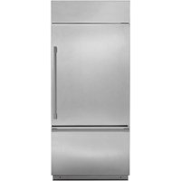 Monogram - 21.3 Cu. Ft. Bottom-Freezer Built-In Refrigerator - Stainless steel - Front_Zoom