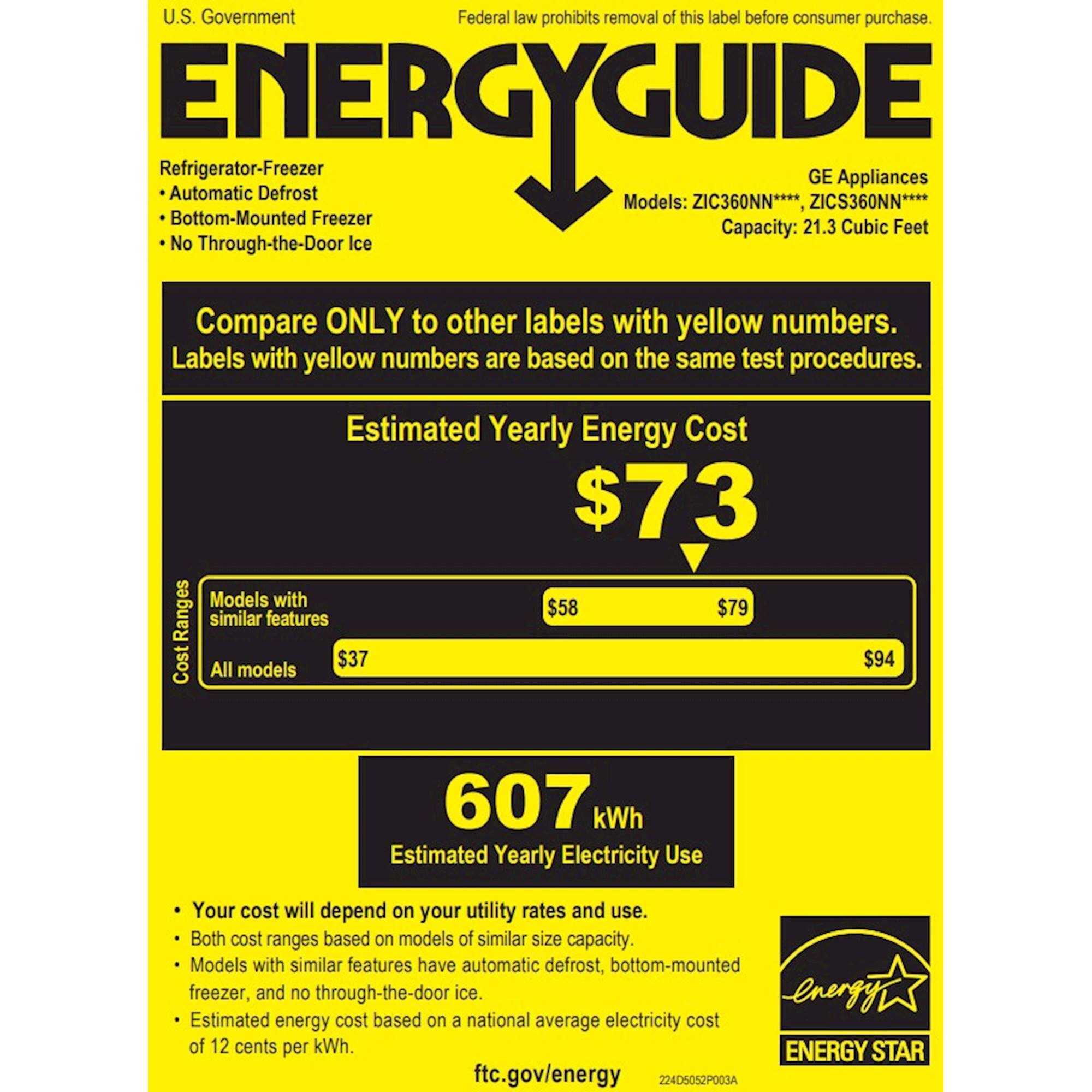 Best Buy Monogram 21.3 Cu. Ft. BottomFreezer BuiltIn Refrigerator