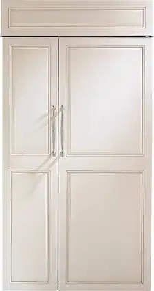 Monogram - 25.1 Cu. Ft. Side-by-Side Built-In Smart Refrigerator with Advanced Temperature Management System - Custom Panel Ready