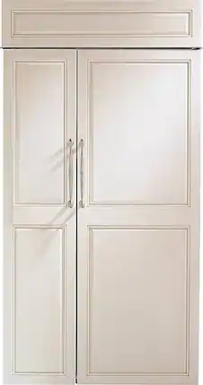 Front. Monogram - 25.1 Cu. Ft. Side-by-Side Built-In Smart Refrigerator - Custom Panel Ready.