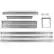 Front. Monogram - Low Profile Visor Handle Trim Kit for Select Monogram 36" Built-In Refrigerators - Silver.