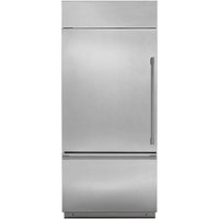 Monogram - 21.3 Cu. Ft. Bottom-Freezer Built-In Refrigerator - Stainless steel - Front_Zoom