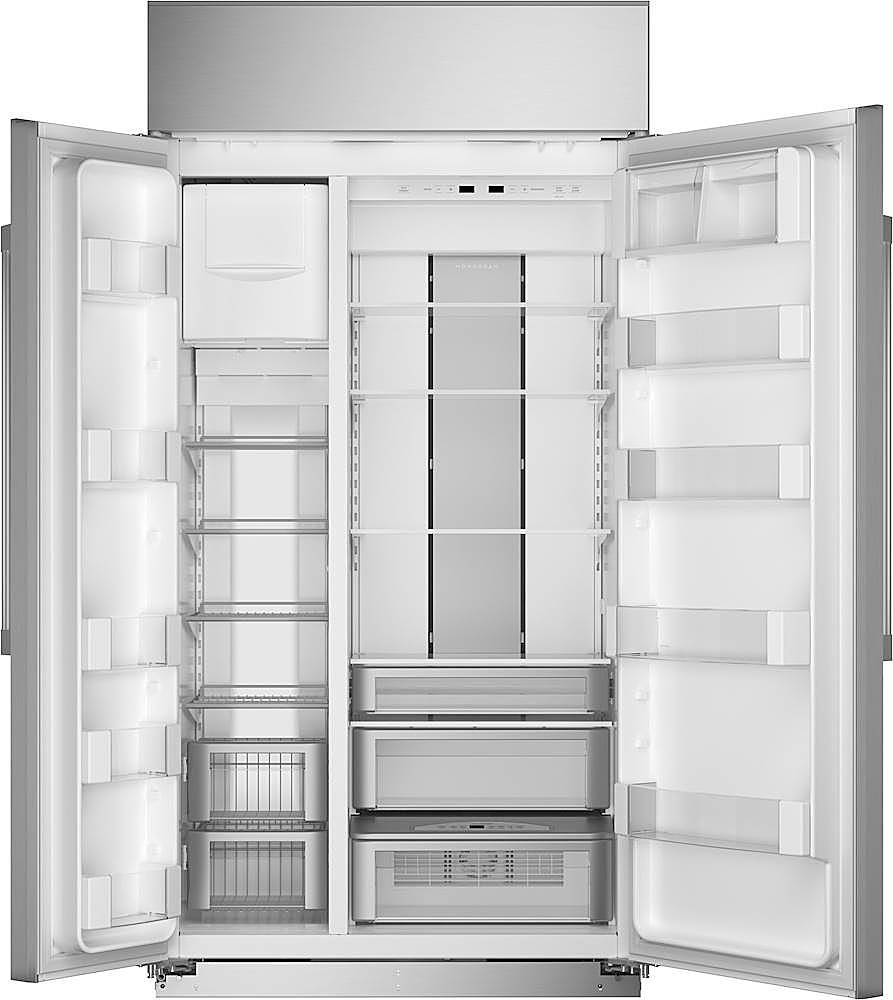Alt View 12. Monogram - 25.1 Cu. Ft. Side-by-Side Built-In Smart Refrigerator - Stainless Steel.