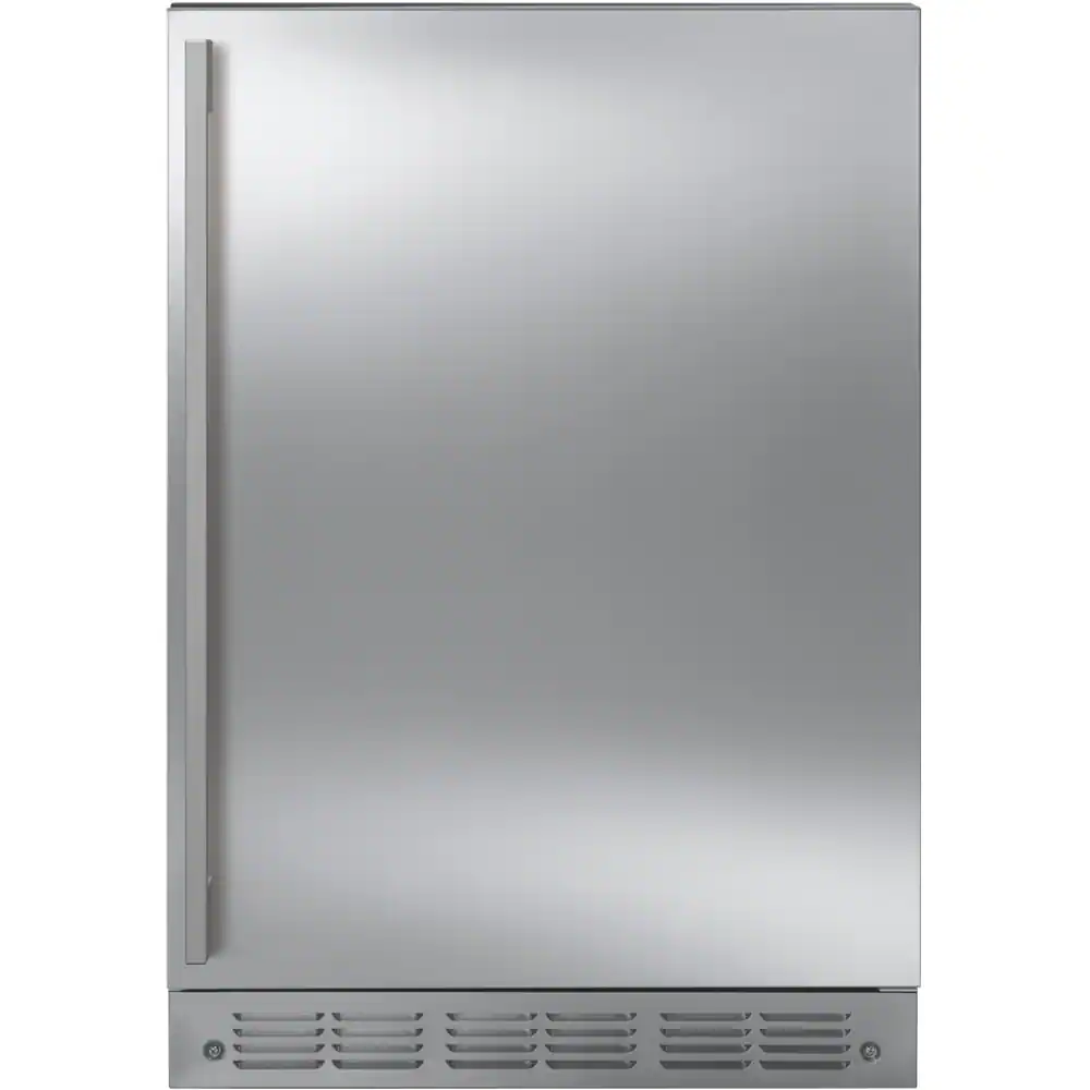 Monogram - 4.25 Cu. Ft. Mini Fridge with Automatic Ice Maker on Full-Extension Slides - Stainless Steel