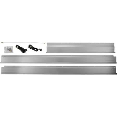 Monogram - 48" Trim Kit for Dual Installed Columns in 24" Deep Cabinets - Silver