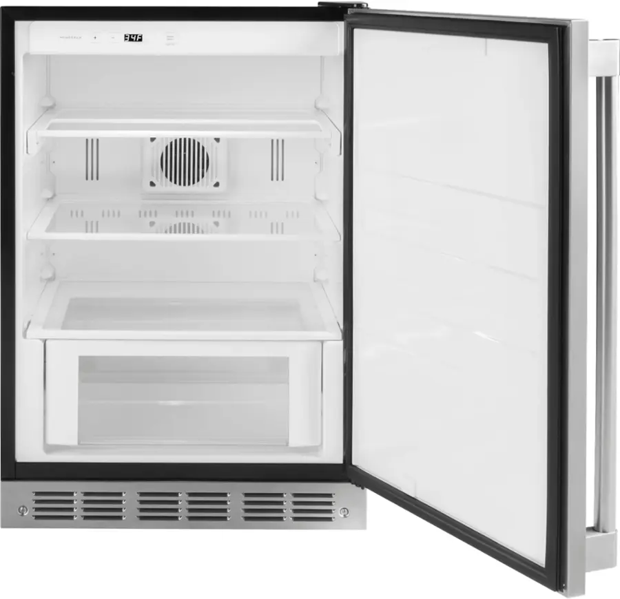 Alt View 18. Monogram - 5.4 Cu. Ft. Mini Fridge - Stainless Steel.