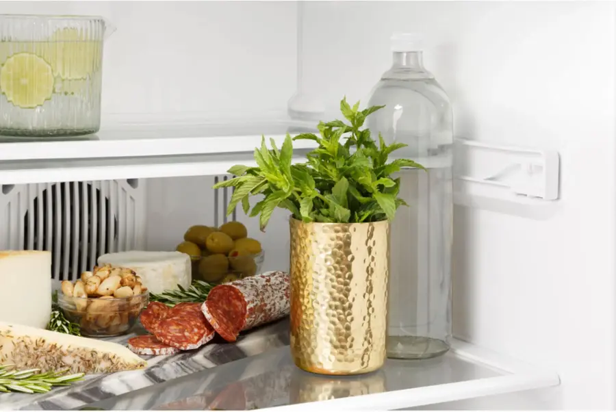 Alt View 22. Monogram - 5.4 Cu. Ft. Mini Fridge - Stainless Steel.