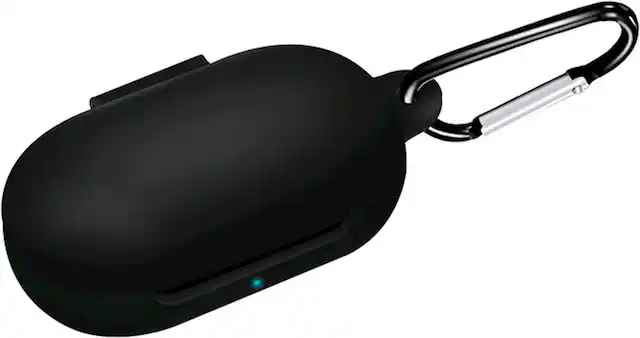 Angle. SaharaCase - Silicone Case for Samsung Galaxy Buds and Buds+ - Scorpion Black.