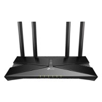 TP-Link - Wireless-AX3000 4-Stream Dual-Band Wi-Fi 6 Router - Black - Front_Zoom