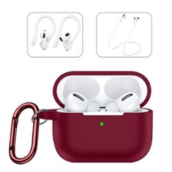 SaharaCase - Case for Apple AirPods Pro 2 (2nd Generation 2022) - Dark Red - Front_Zoom