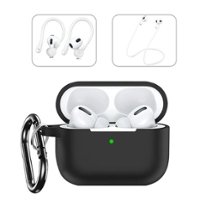 SaharaCase - Case for Apple AirPods Pro 2 (2nd Generation 2022) - Black - Front_Zoom