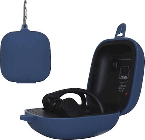 Alt View 12. SaharaCase - Silicone Protective Case for Beats by Dr. Dre Powerbeats Pro - Navy.