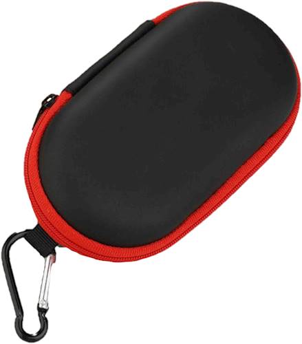 Angle View: SaharaCase - Travel Carry Pouch Case for Most Wireless Headphones and Earbuds - Black
