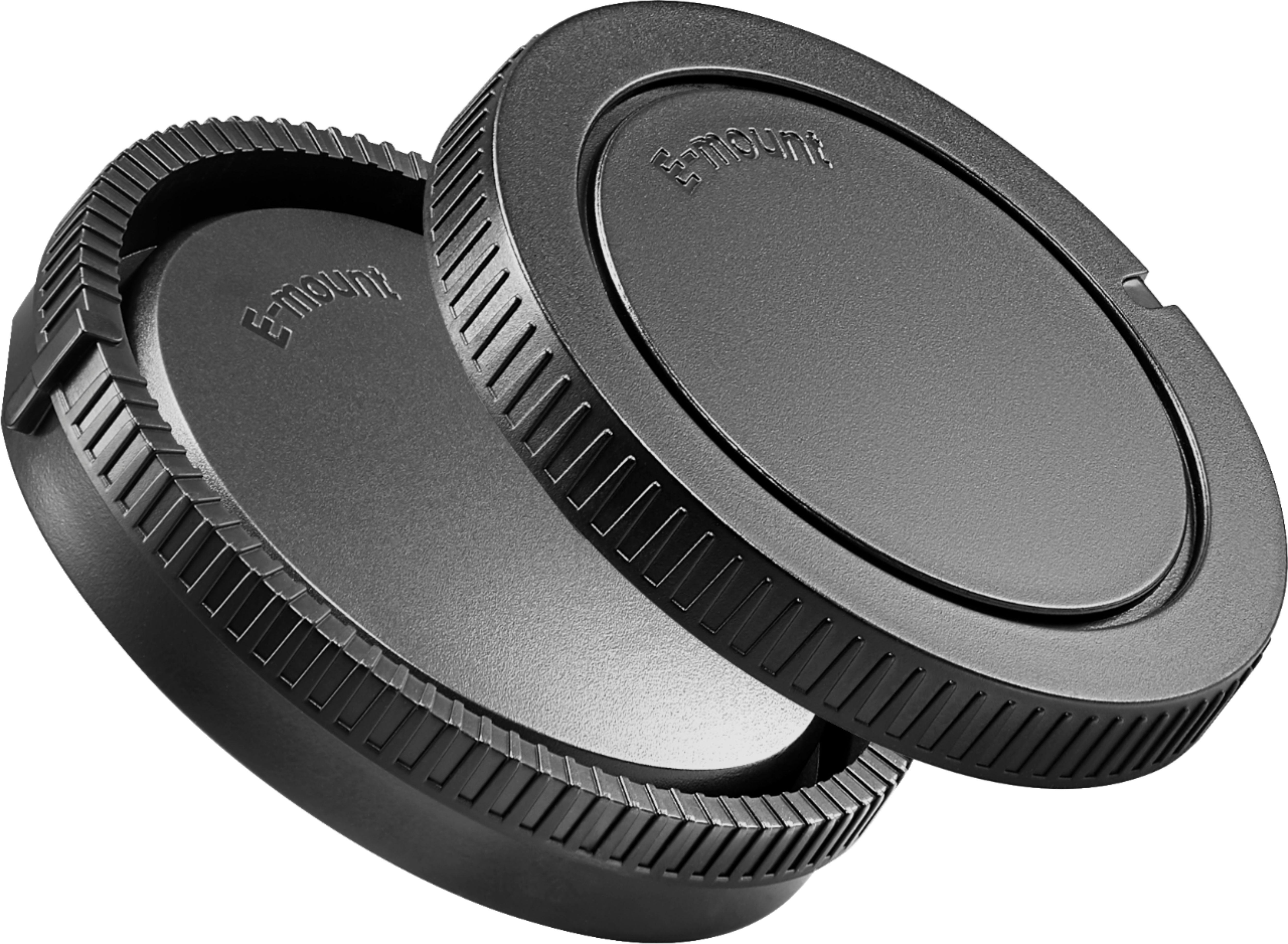 Angle View: Platinum™ - Body Cap and Rear Lens Cap for Sony - Black