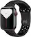 Front. Apple - Geek Squad Certified Refurbished Apple Watch Nike Series 5 (GPS + Cellular) 44mm Aluminum Case with Nike Sport Band - Space Gray Aluminum.