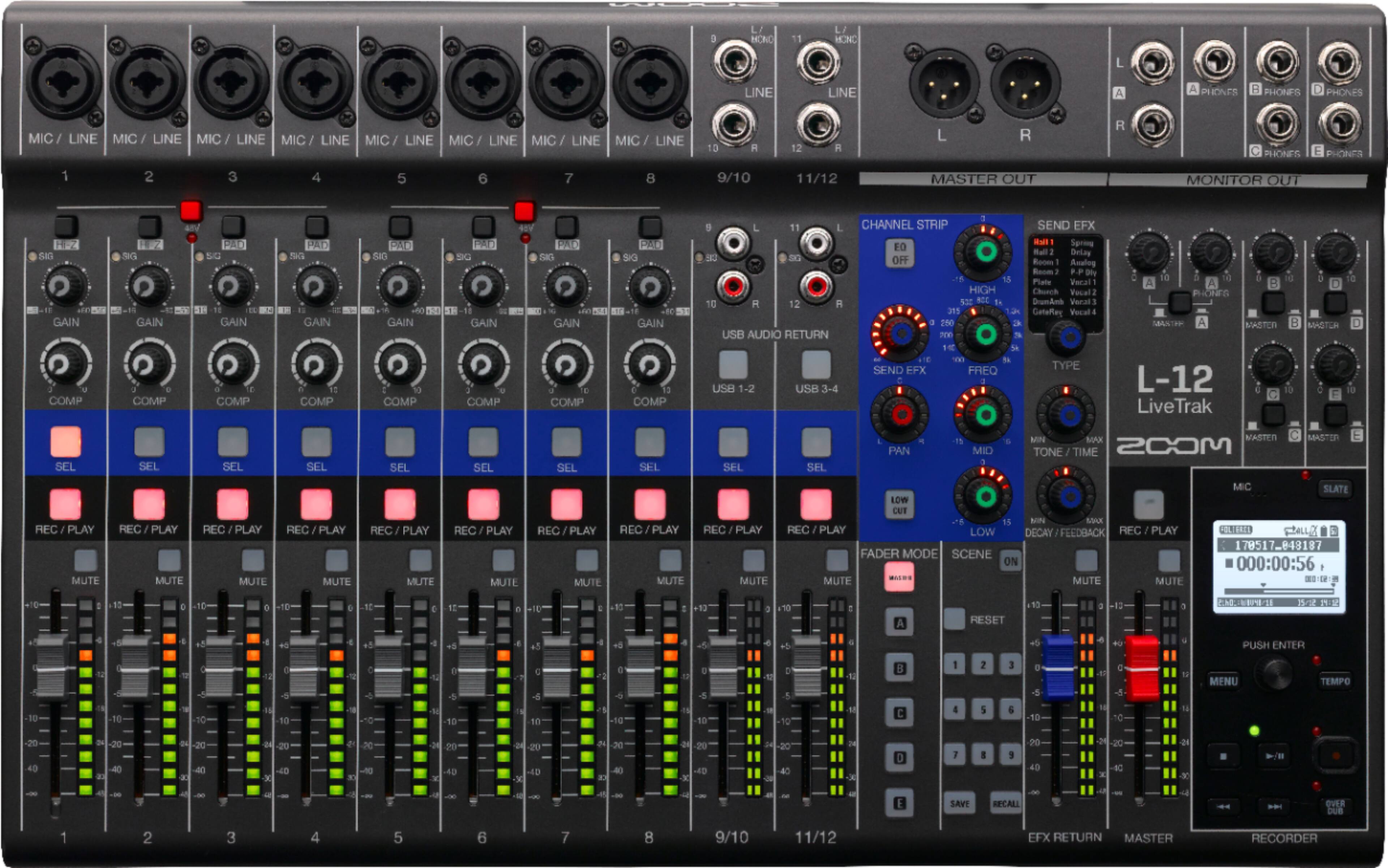 Best Buy: Zoom LiveTrak L-12 Digital Mixer/Recorder L-12