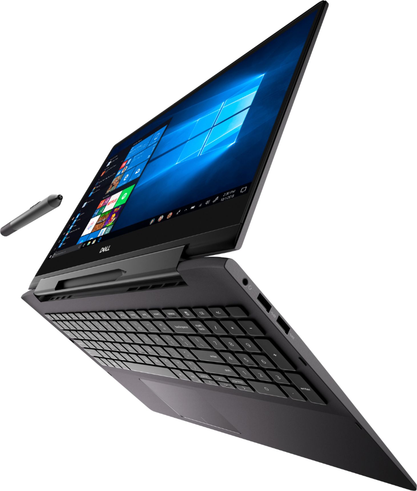 Angle View: Apple - MacBook Pro 16" Laptop - Intel Core i7 - 32GB Memory - 8TB SSD - Space Gray