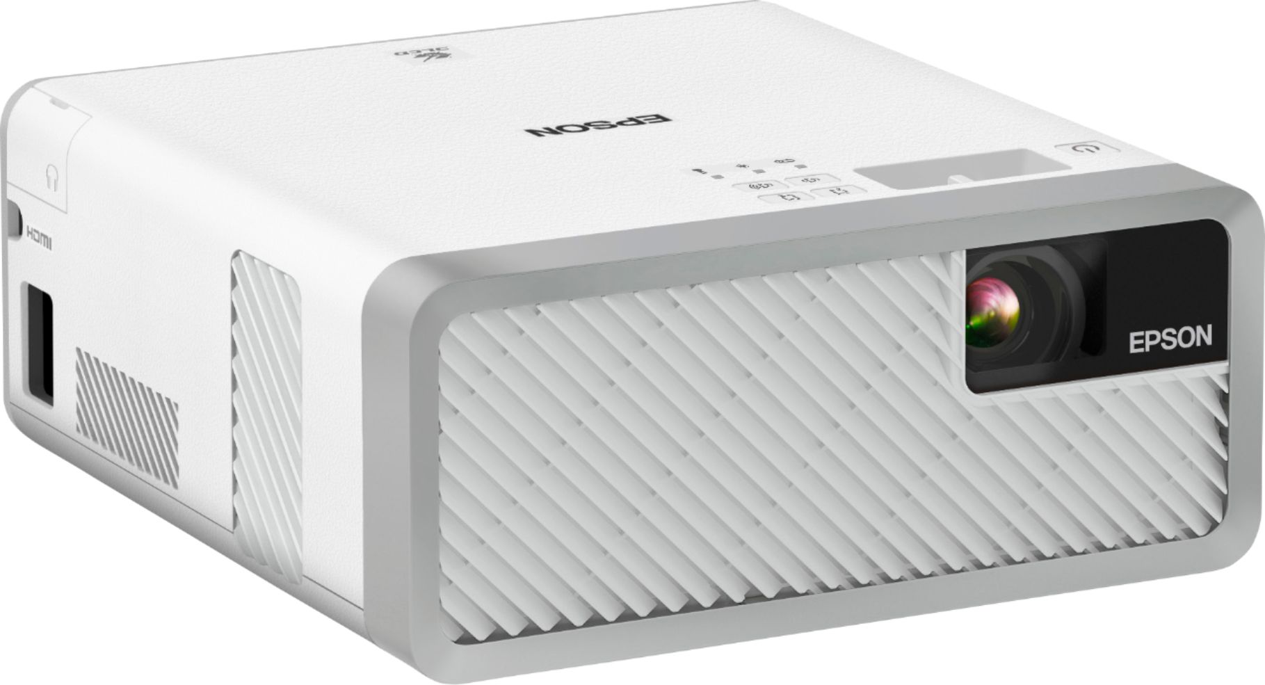 Epson - EF-100 Mini Laser Streaming Wireless 3LCD Projector with Android TV  - White