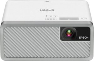 Epson - EF-100 Mini Laser Streaming Wireless 3LCD Projector with Android TV - White - Front_Zoom