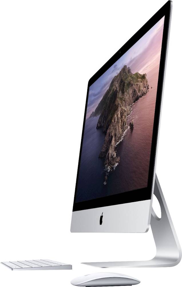 Left View: Apple - 27" iMac® - Intel Core i5 - 8GB Memory - 2TB Hybrid HDD - Silver