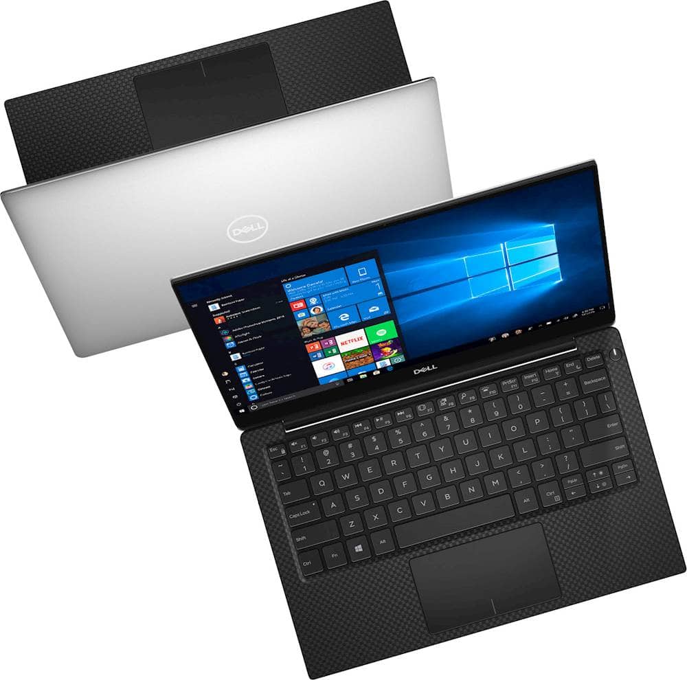 Alt View 14. Dell - XPS 13.3" Laptop - Intel Core i7 - 8GB Memory - 512GB SSD - Platinum Silver With Black Carbon Fiber.