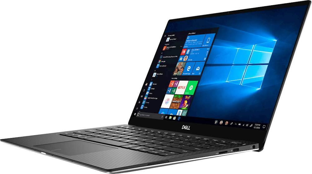 Left. Dell - XPS 13.3" Laptop - Intel Core i7 - 8GB Memory - 512GB SSD - Platinum Silver With Black Carbon Fiber.