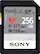 Front. Sony - SF-M Series 256GB SDXC UHS-II Memory Card - Black.