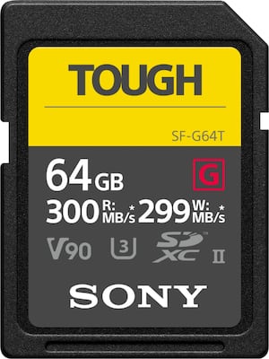 Sony - SF-G Series 64GB SDXC UHS-II Memory Card