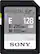Front. Sony - SF-E Series 128GB SDXC UHS-II Memory Card - Black.
