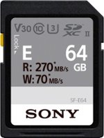Sony - SF-E Series 64GB SDXC UHS-II Memory Card - Front_Zoom