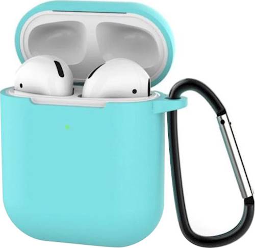 Left View: SaharaCase - Case Kit for Apple AirPods (1st Generation and 2nd Generation) - Oasis Teal