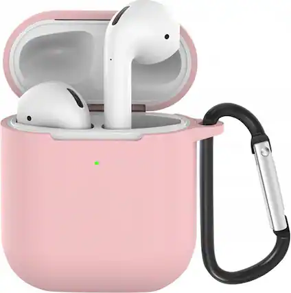 Front. SaharaCase - Case Kit for Apple AirPods (1st Generation and 2nd Generation) - Pink Rose.