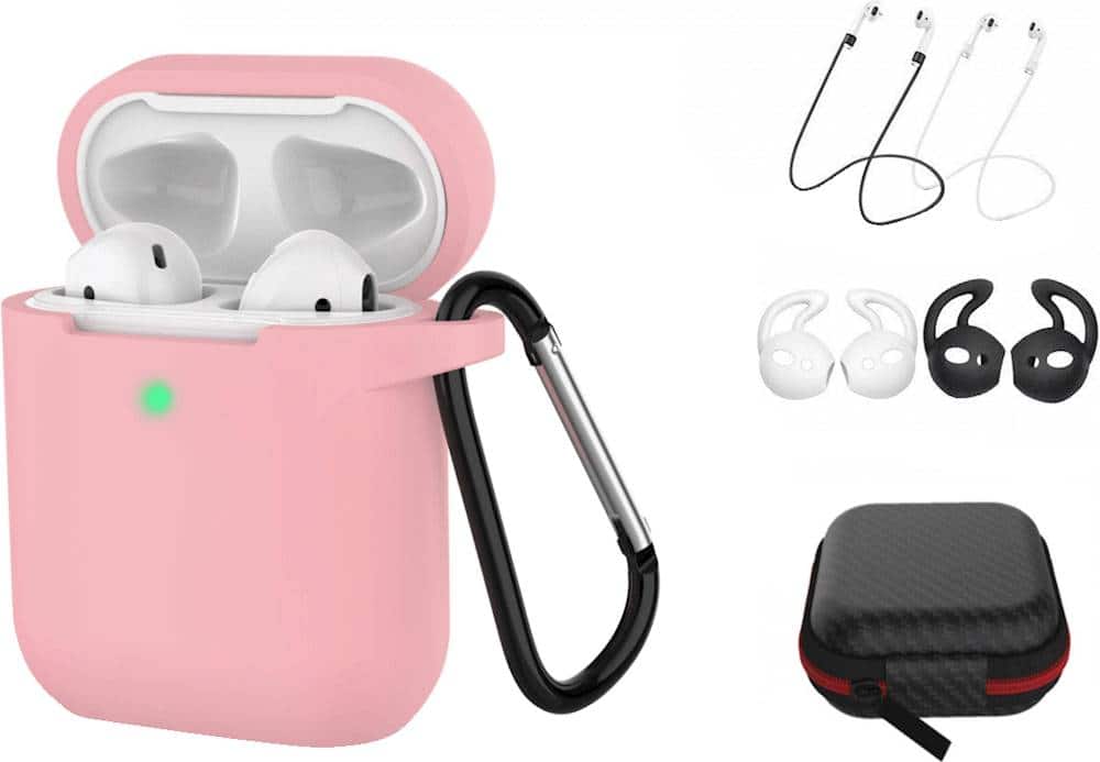 Alt View 14. SaharaCase - Case Kit for Apple AirPods (1st Generation and 2nd Generation) - Pink Rose.