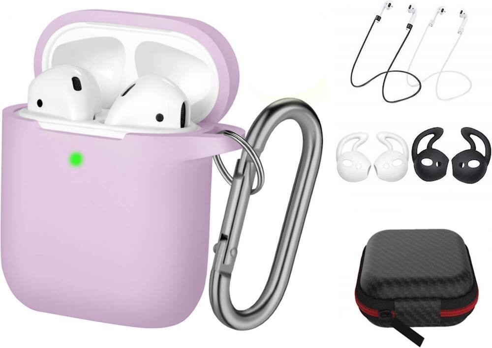 Alt View 12. SaharaCase - Case Kit for Apple AirPods (1st Generation and 2nd Generation) - Lavender.