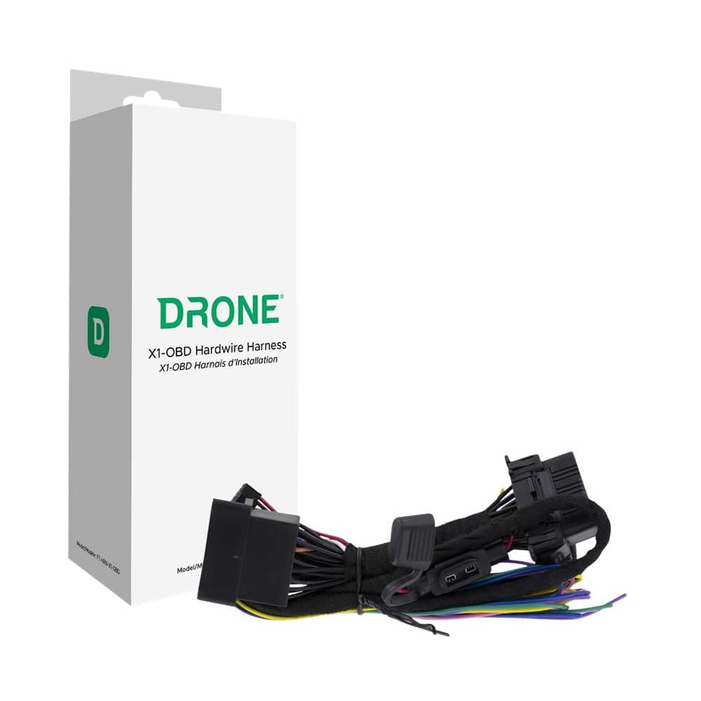 Front. DroneMobile - Wiring Harness - Black.