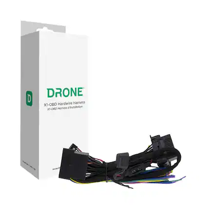 Front. DroneMobile - Wiring Harness - Black.