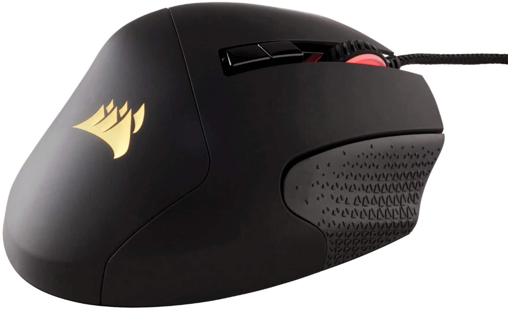 Alt View 11. CORSAIR - Scimitar RGB Elite Wired Optical Gaming Mouse with 17 Programmable Buttons - Black.