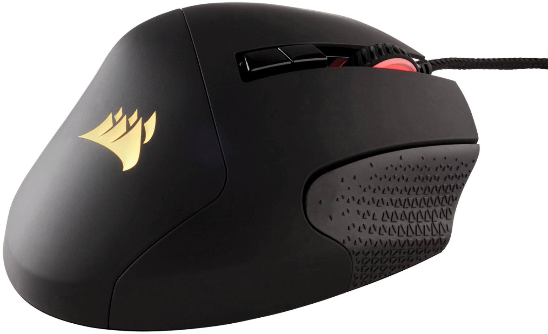 Alt View 11. CORSAIR - Scimitar RGB Elite Wired Optical Gaming Mouse with 17 Programmable Buttons - Black.